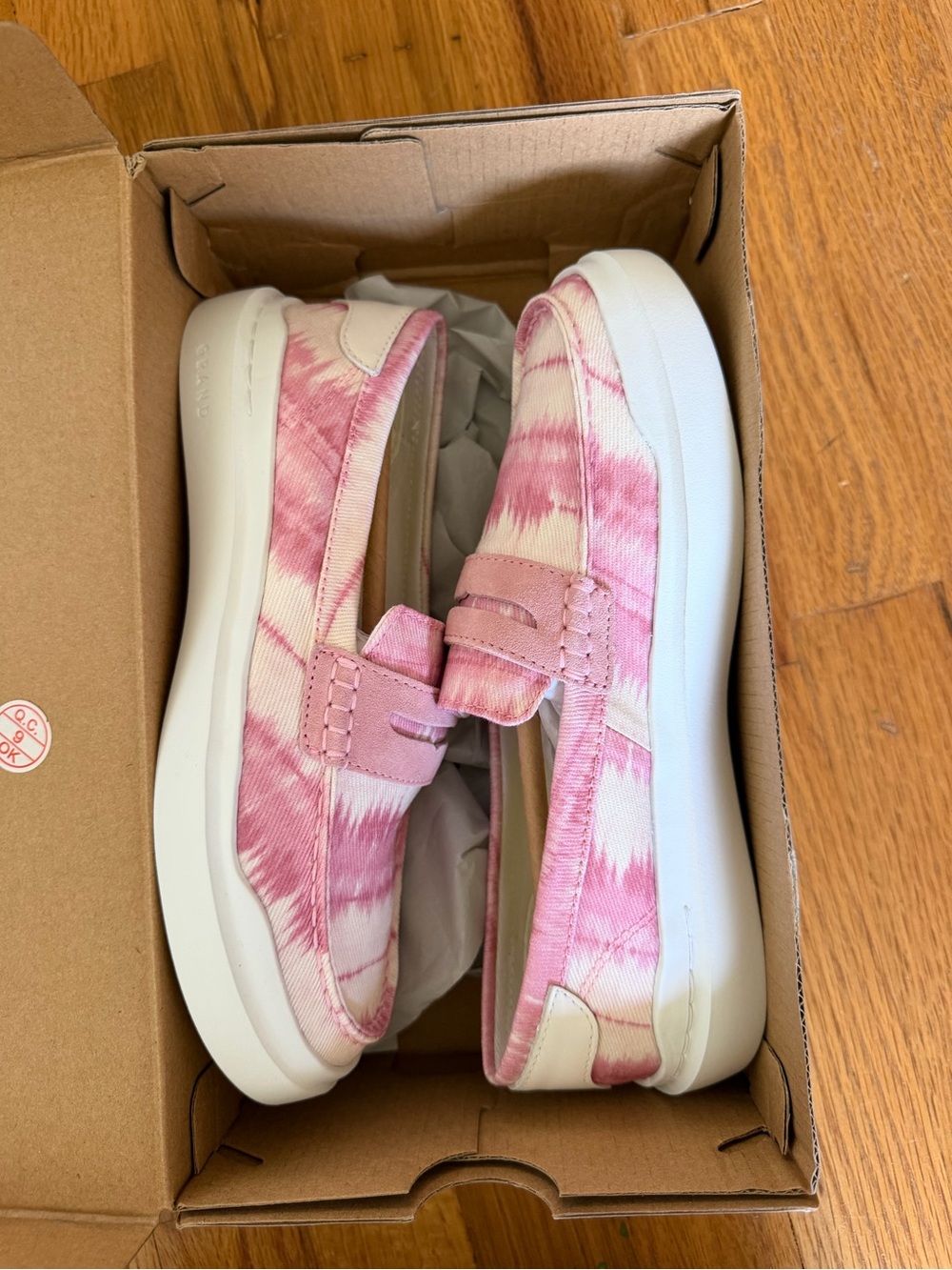 Cole Haan Women’s Grandpro Rally Canvas Pink Tie-Dye Slip-On